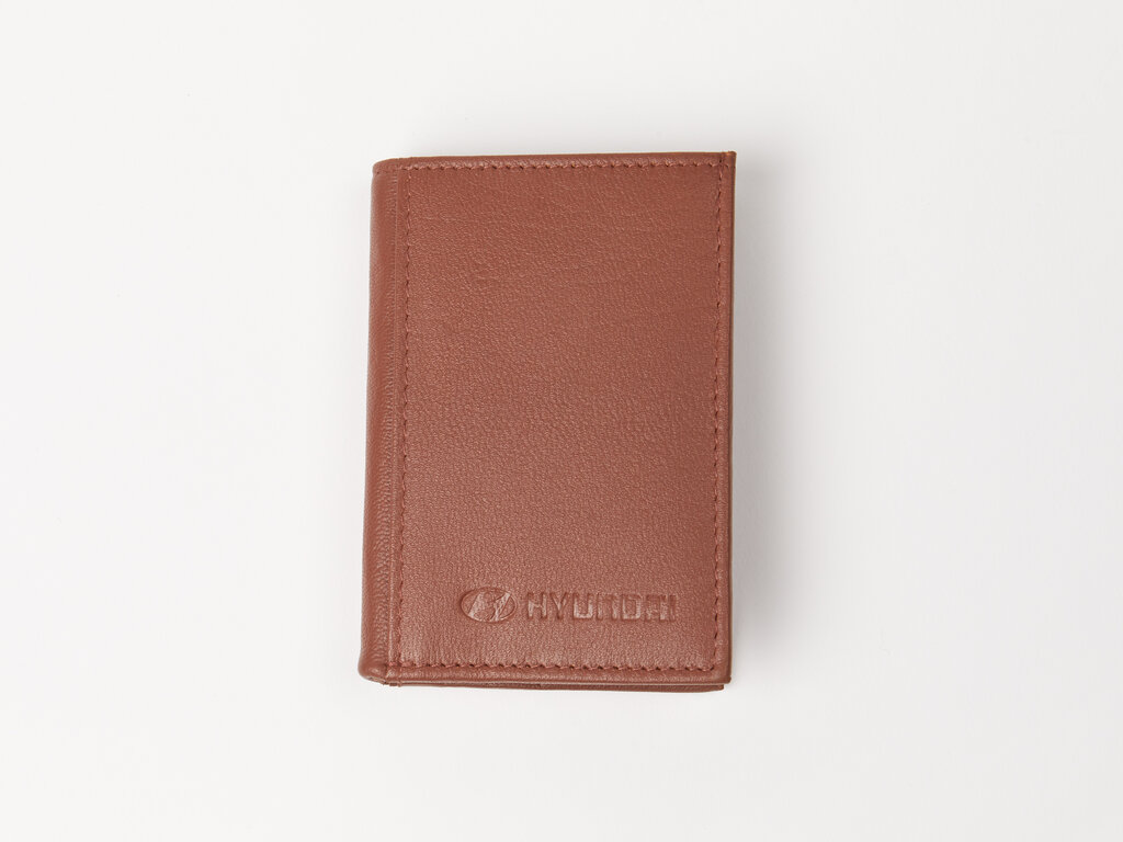 Cartera piel marrón